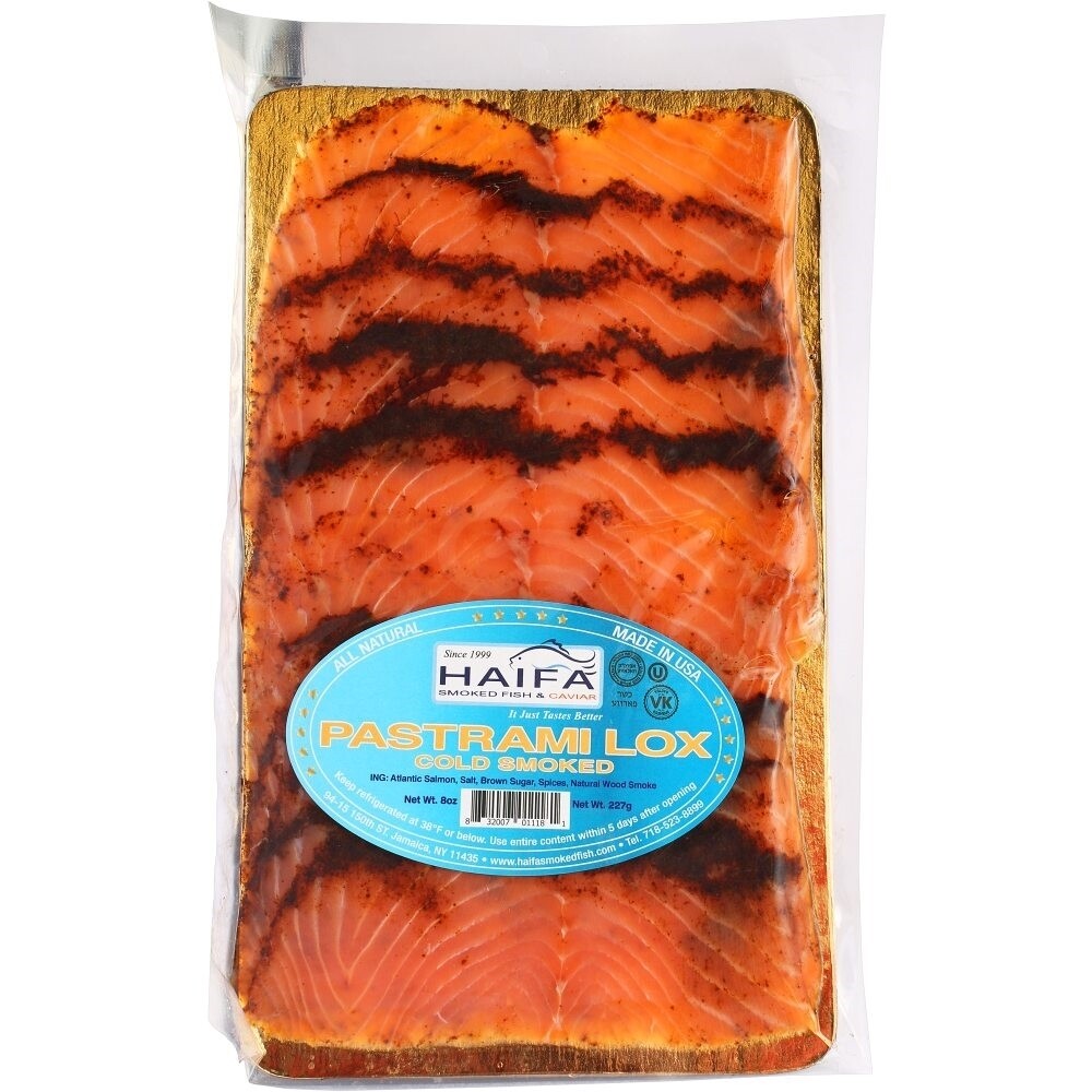 Haifa Smoked Pastrami Nova Salmon Oz Kosher Kingdom Miami