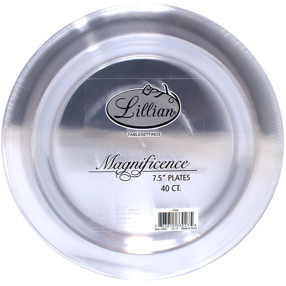 Lillian Tablesettings Magnificence Bowls - 10-Pack 14oz White Plastic Disposable Bowls With Silver Edge - View #5
