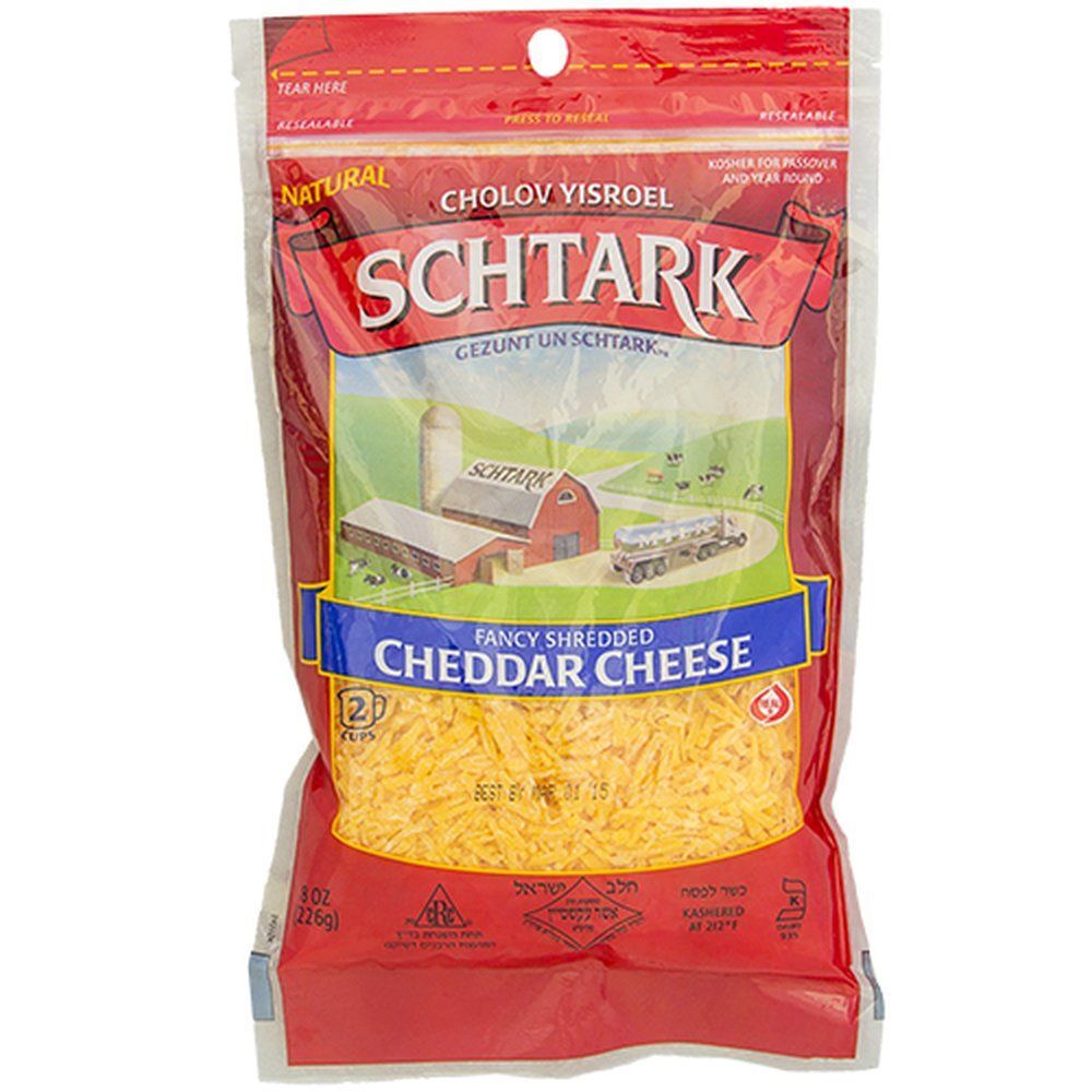 Schtark Cheddar Cheese Shredded 8 Oz | Kosher Kingdom Miami