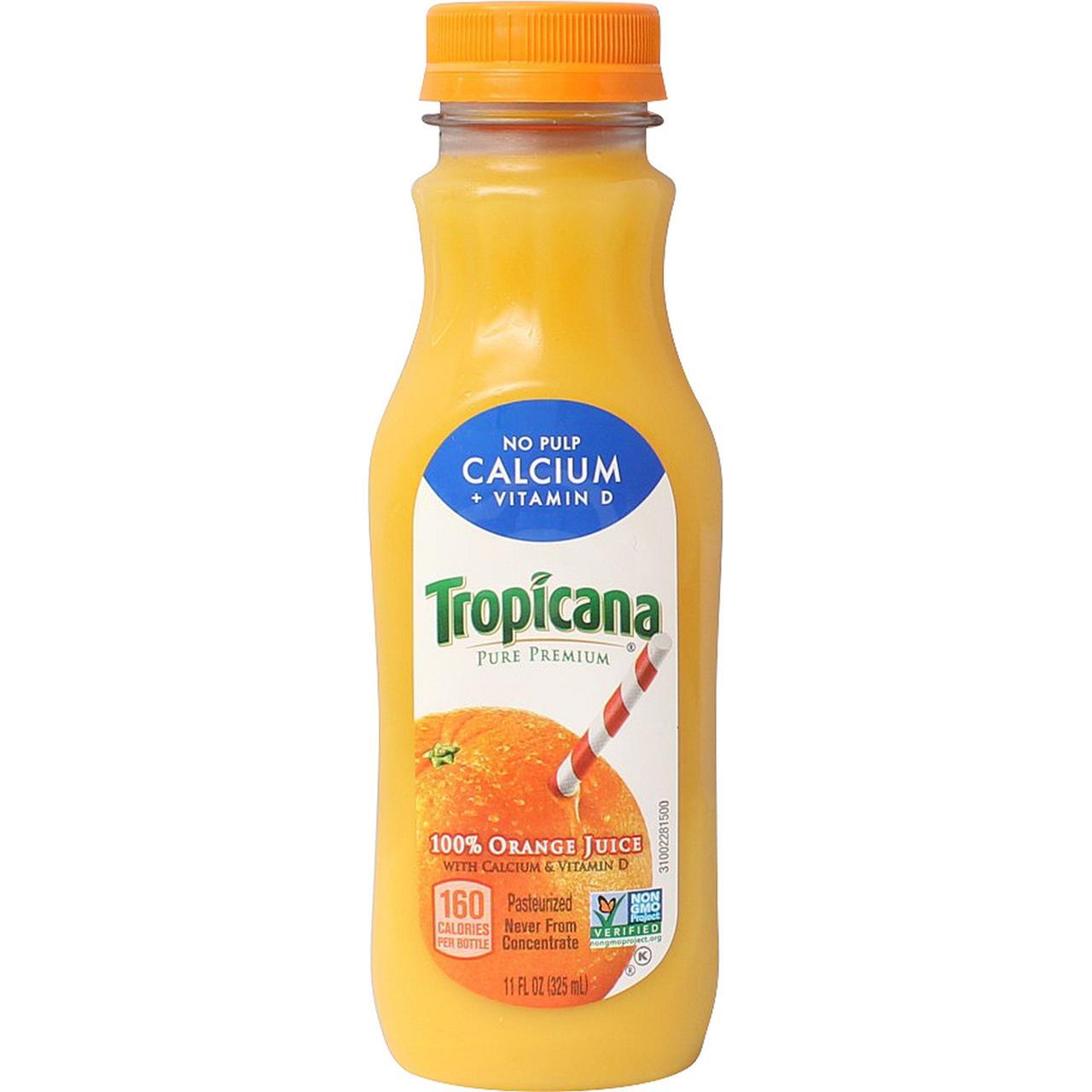 Tropicana Oj No Pulp Calcium 12 Oz